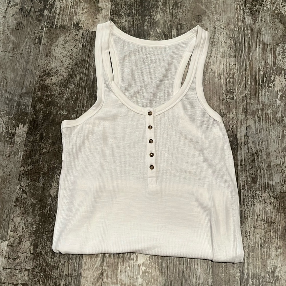 Medium White Aeri Tank Top